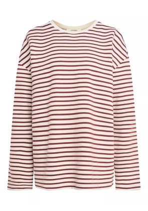 12 STOREEZ striped long-sleeve T-shirt - Neutrals
