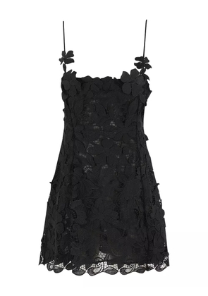 Blumarine floral-lace mini dress - Black