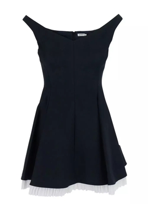 Simkhai Dorothie off-shoulder pleated mini dress - Black