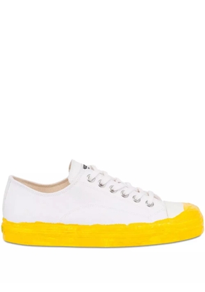 Moschino two-tone lace-up sneakers - White