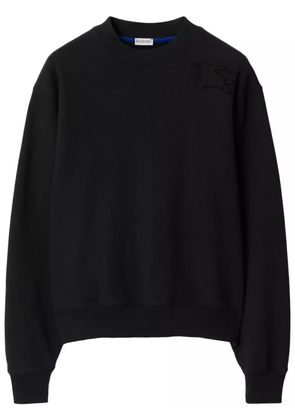 Burberry Equestrian Knight-appliqué jumper - Black