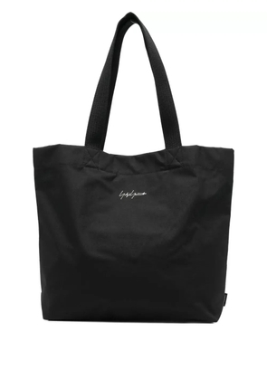 Y-3 logo-embroidered tote bag - Black