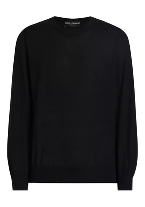 Dolce & Gabbana round-neck cashmere sweater - Black