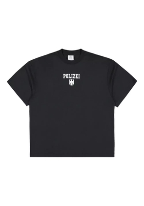 VETEMENTS Polizei Eagle-emblem T-shirt - Black
