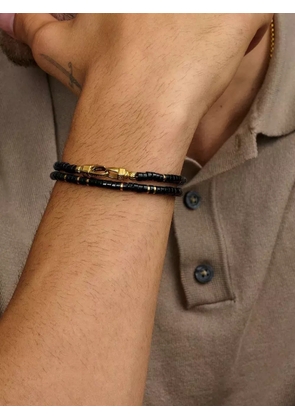 Nialaya Jewelry Onyx Heishi Wrap bracelet - Black