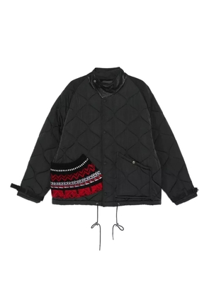 Andersson Bell quilted knit-panel jacket - Black