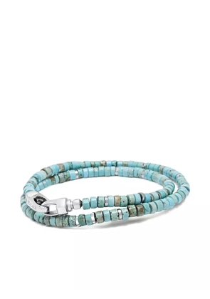 Nialaya Jewelry heishi wrap bracelet - Blue