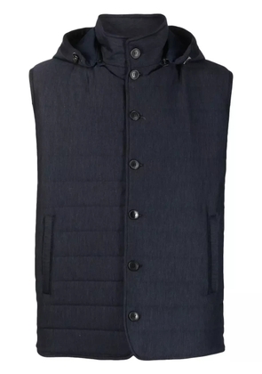Manzoni 24 detachable hoodie gilet - Blue
