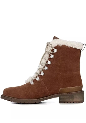 EMU AUSTRALIA lace-up shearling boots - Brown