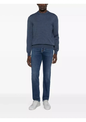 Fileria crew-neck wool sweater - Blue