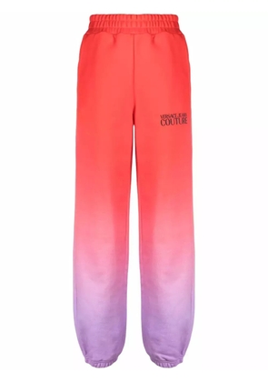 Versace Jeans Couture gradient-effect track pants - Red