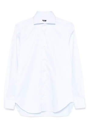 Barba long-sleeve cotton shirt - Blue