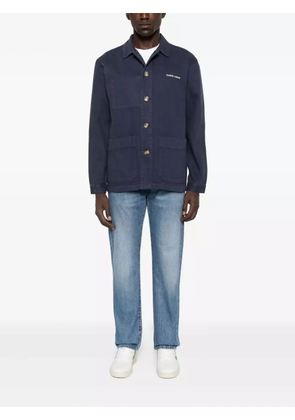 Maison Labiche Sébasto button-fastening patch-pocket overshirt - Blue