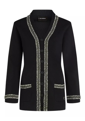 Karl Lagerfeld boucle cardigan - Black