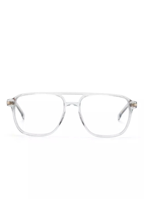 BOSS pilot-frame transparent glasses - Grey