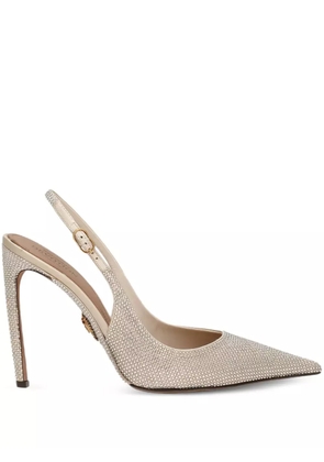 Dolce & Gabbana 105mm Devotion rhinestone-embellished slingback pumps - Neutrals