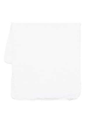 Issey Miyake pleated-edge scarf - White