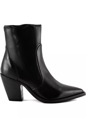 Julie Dee 70mm pointed-toe heeled ankle boots - Black