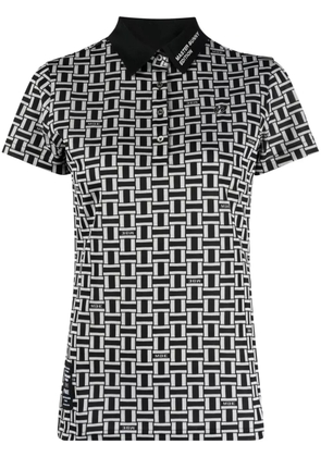 MASTER BUNNY EDITION graphic-print logo-patch polo top - Black
