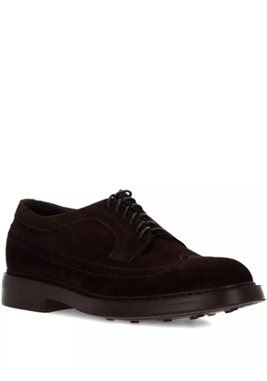 Doucal's brogue derby lace-up shoes - Brown