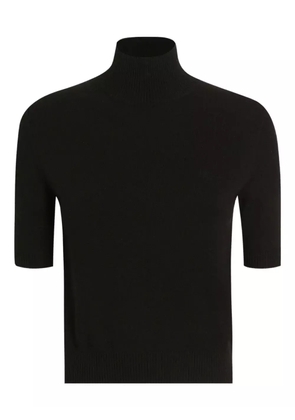 Dolce & Gabbana short-sleeve turtleneck sweater - Black