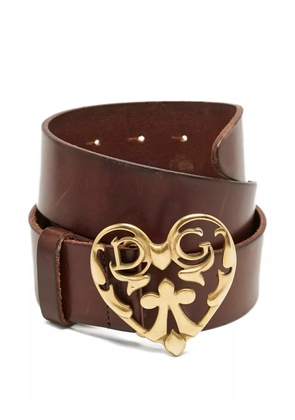 Dolce & Gabbana Pre-Owned leather Heart belt - Brown