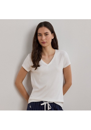 Cotton V-Neck Sleep Tee