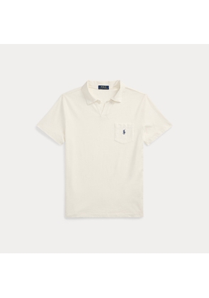 Standard Fit Cotton-Linen Polo Shirt