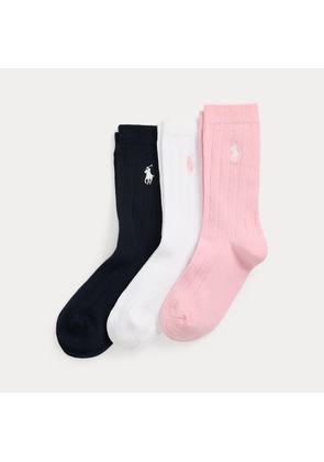 Rib-knit Crew Sock 3-Pack