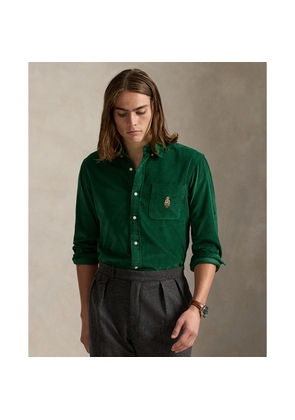 Custom Fit Polo Bear Corduroy Shirt