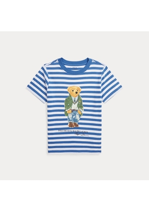 Polo Bear Striped Cotton Jersey T-Shirt