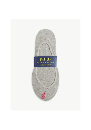 Womens Polo Ralph Lauren Cotton-Blend Set Of Three Liner Socks