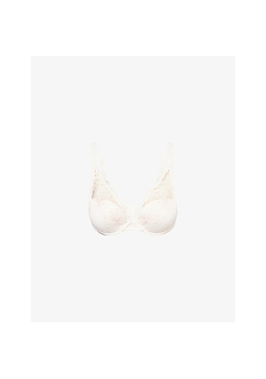 Womens Simone Perele Triangle Push-Up Lace Bra