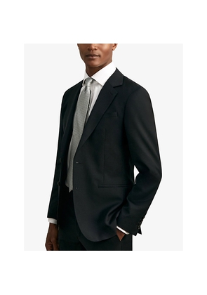 Mens Reiss Bernardo Geometric-Pattern Silk Tie