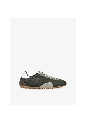 Womens Maison Margiela Sprinters Leather and Suede-Trimmed Nylon Trainers