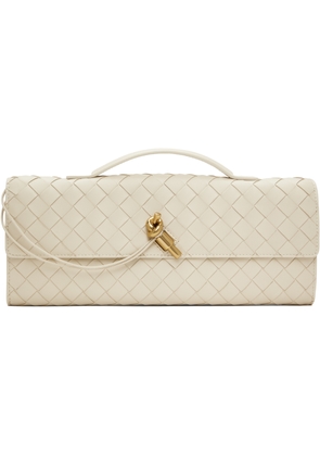 Bottega Veneta Off-White Andiamo Clutch