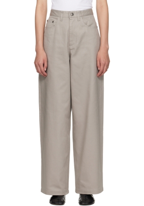 Maria McManus Gray 5 Pocket Wide Leg Trousers
