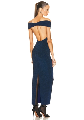 ALAÏA DF Gown in Bleu - Navy. Size 42 (also in ).