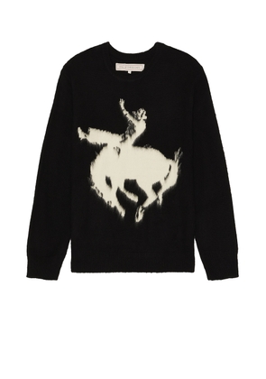ONE OF THESE DAYS Cowboy Knit Sweater in Black - Black. Size L (also in ).