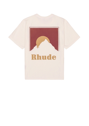 Rhude Moonlight Tee in Vintage White - Ivory. Size L (also in ).