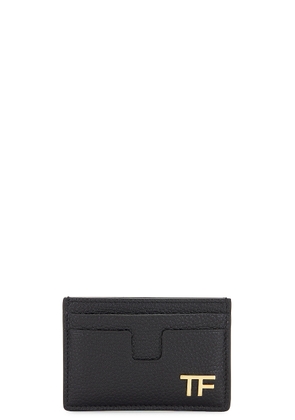 TOM FORD Classic Card Holder in Black - Black. Size all.