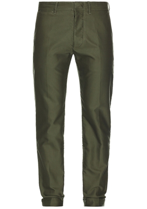 TOM FORD Compact Cotton Chino Pant in Emerald - Green. Size 30 (also in ).