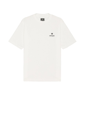 Snow Peak Sp One Point Logo T Shirt in White - White. Size L (also in ).
