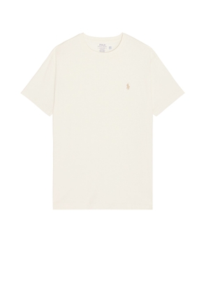 Polo Ralph Lauren Crewneck T-Shirt in Parchment Cream - Cream. Size L (also in M, S, XL/1X).