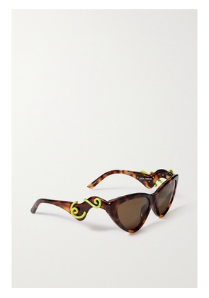 LINDA FARROW EYEWEAR - + Bea Bongiasca Cat-eye Tortoiseshell Acetate Sunglasses - One size