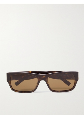 Givenchy - 4g Rectangular-frame Tortoiseshell Acetate Sunglasses - One size
