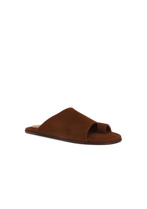 GIA BORGHINI Julia Slide in Brown. Size 38. Also in 36.