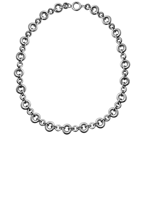 LAURA LOMBARDI Isola Necklace in Metallic Silver.