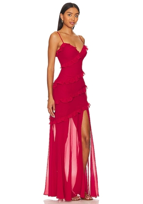 Lovers and Friends Karlie Gown in Red. Size L. Also in M, S, XL, XS, XXS.