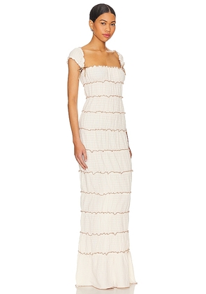 MAJORELLE Mathilda Maxi Dress in Ivory. Size M. Also in XL.